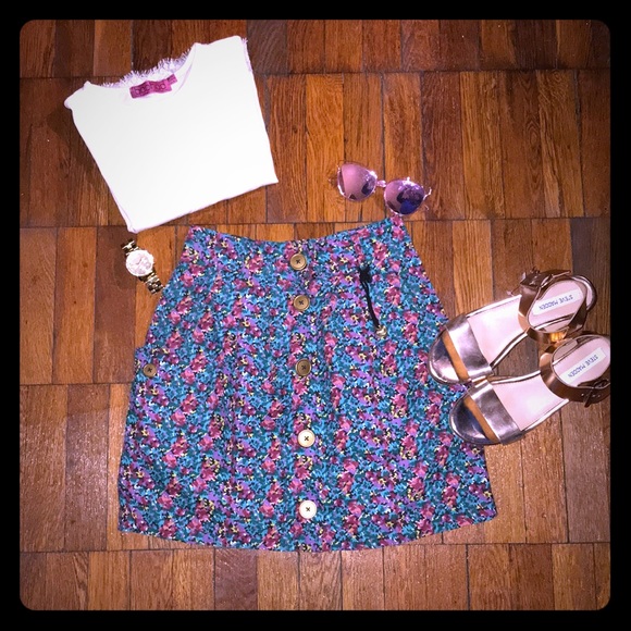 Cooperative Dresses & Skirts - Floral Print Skirt with Pockets